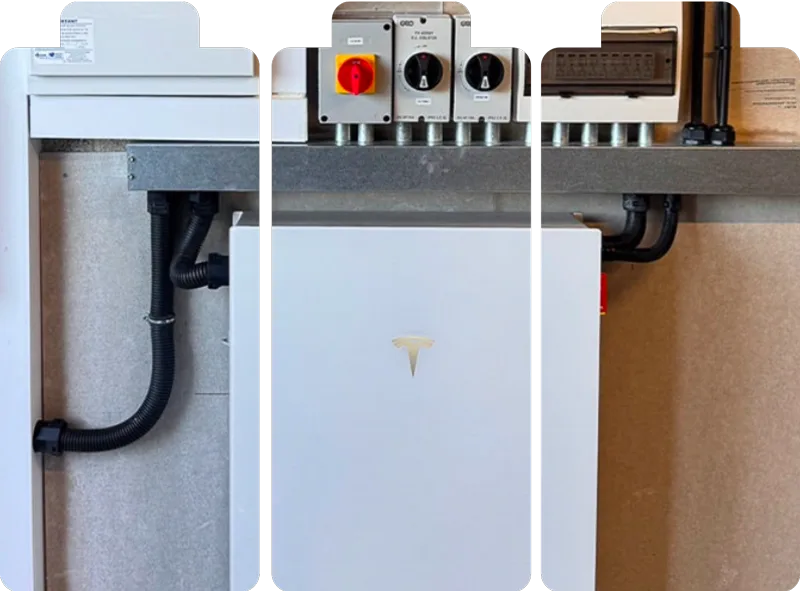 Tesla Powerwall battery storage installation